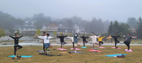 Groupe de yoga